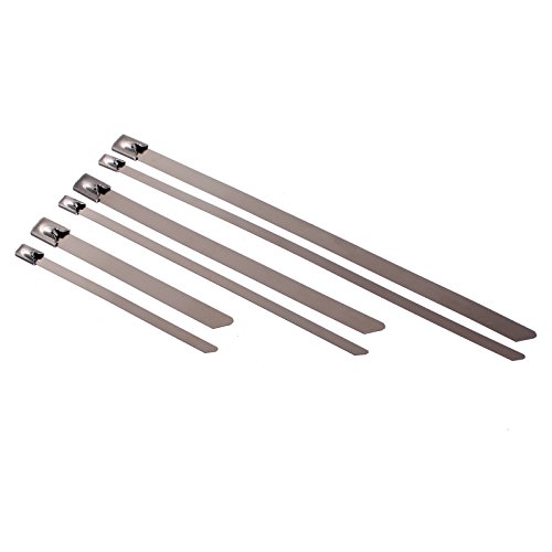 10x Edelstahl Kabelbinder in 2 Breiten & 5 Längen zur Auswahl (4,6x250mm) von Edelstahlmarkenshop