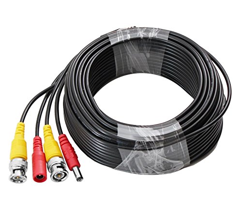 12V DC/BNC Videokabel Stromkabel Kabel Überwachungskamera 5,5mm Hohlstecker (BNC/DC Verlängerung, 20m) von Edelstahlshop