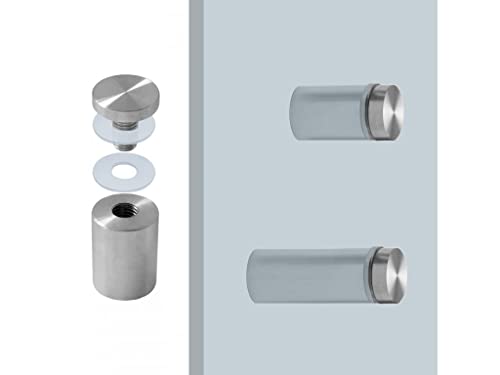 Abstandshalter aus Edelstahl Vollmaterial in 5 Größen (Wandabstand: 30mm) von Edelstahlmarkenshop