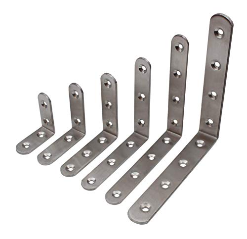 Edelstahl Winkel Verbinder in 6 Größen zur Auswahl (125x125x19mm) von Edelstahlmarkenshop