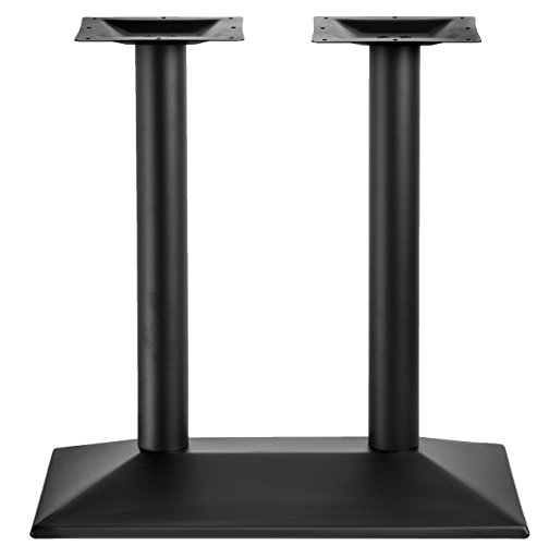 Edelstahlmarkenshop Tischgestell SCHWARZ Modell „München“ in Single und in der Doppelt Variante zur Auswahl (Doppelt) von Edelstahlmarkenshop