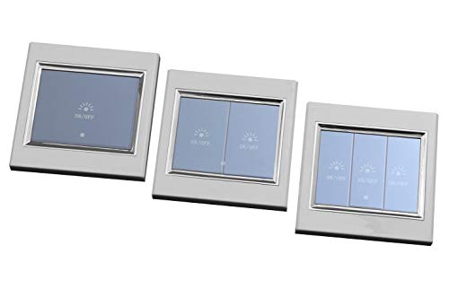 Funk Schalter 433 Mhz 1-3 Kanal konventionelle und Touchscreen Funk Schalter (Touchscreen (OTW), 1 Kanal) von Edelstahlmarkenshop