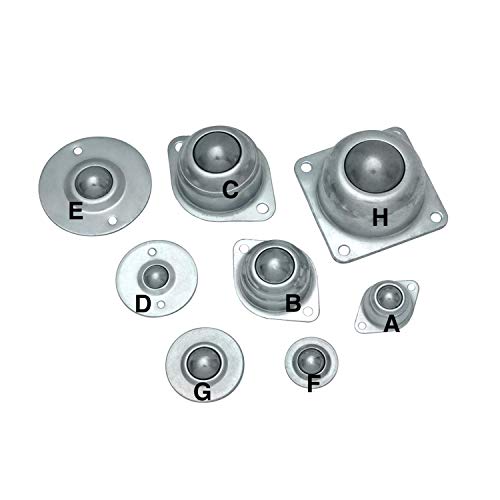 Kugelrollen Förderrolle in 8 Ausführungen & Größen wählbar (Modell B) von Edelstahlmarkenshop