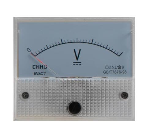 Voltmeter AC/DC Einbauinstrument Auswahl: Volt 3V – 500V Gleich oder Wechselspannung (Gleichspannung 0-3V) von Edelstahlshop