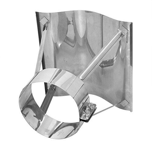 Schornsteinabdeckung Kaminabdeckung Edelstahl, Kaminhaube Regenhaube KLIPPS (120mm) von Edelstahlproducts