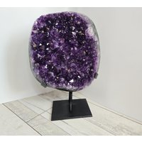 Amethyst Mit Ständer 4, 8Kg Uruguay Naturstufe Druse Geode #2 von EdelsteinchenWelt