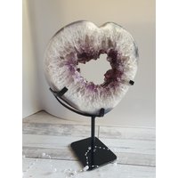 Herz Amethyst Portal 5, 2Kg Mit Ständer Naturstufe Druse Geode von EdelsteinchenWelt