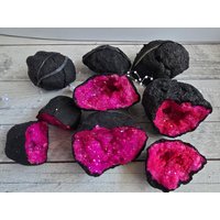 Quarzgeode Druse Paar Pink von EdelsteinchenWelt