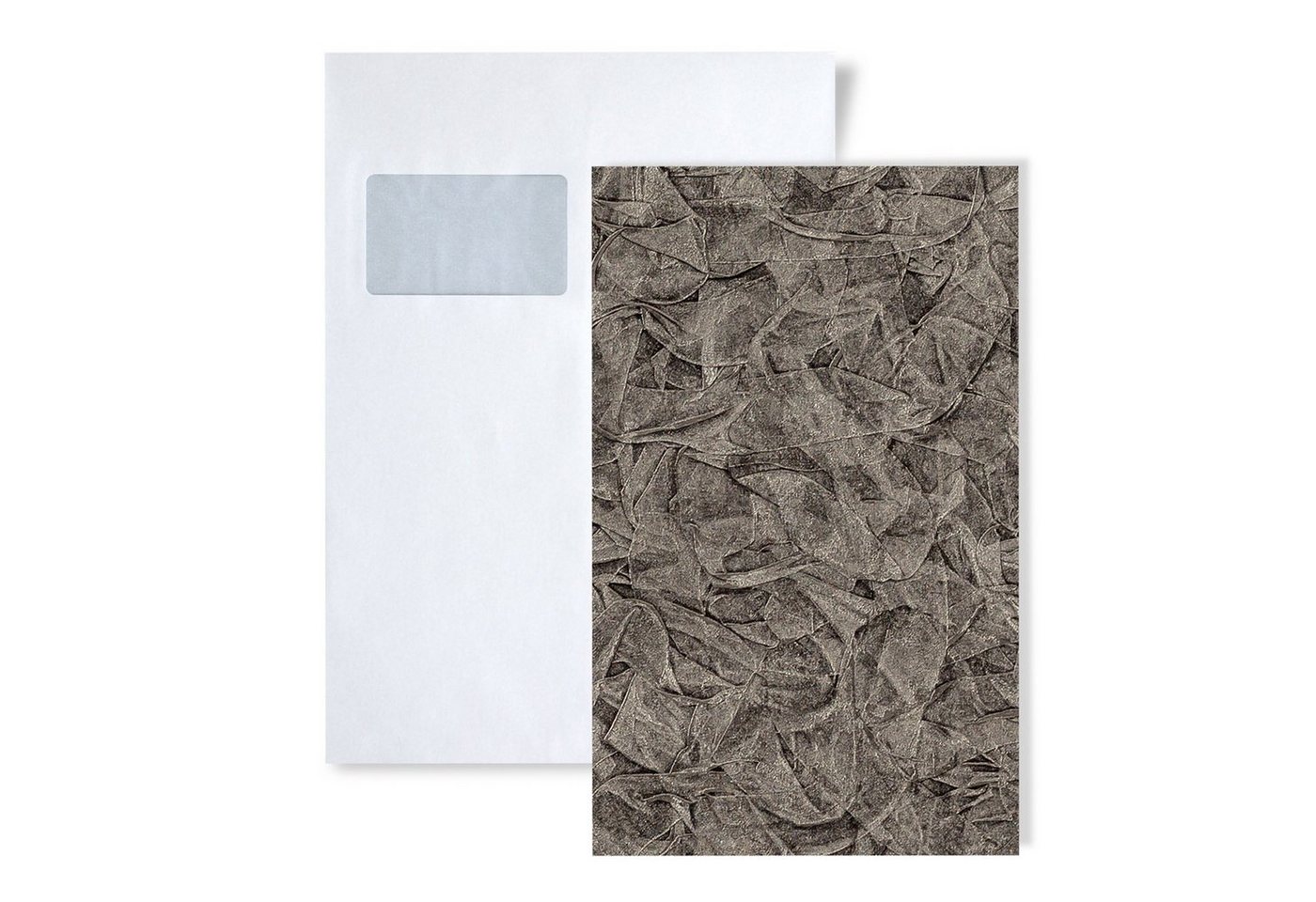 Edem Prägetapete 1 MUSTERSTÜCK S-9086-29 DIN A4 MUSTER der Struktur Vliestapete, schimmernd, unifarben, Strukturmuster, (1 Musterblatt, ca. A5-A4), grau, silber, platin von Edem
