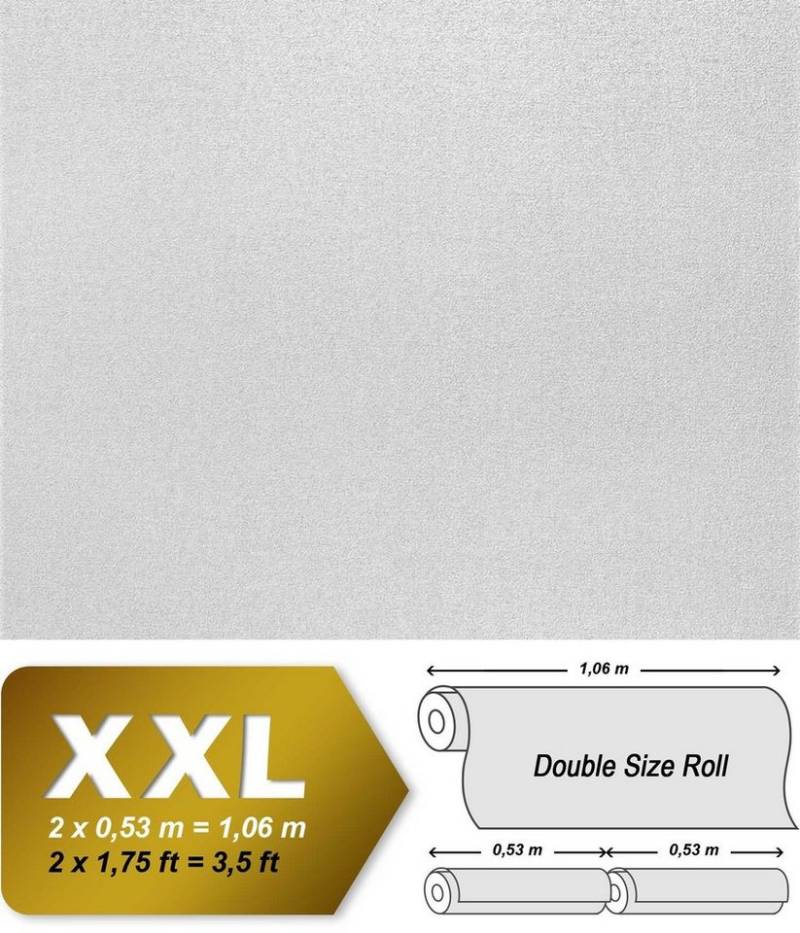 Edem Strukturtapete 80357BR60 Vliestapete überstreichbar Decken Wand Struktur weiß 212qm, strukturiert, matt, Strukturmuster, Spachtel-Optik, (1 Karton mit 8 Doppelrollen, 212 qm), Strukturvliestapeten zum Überstreichen, weiß von Edem
