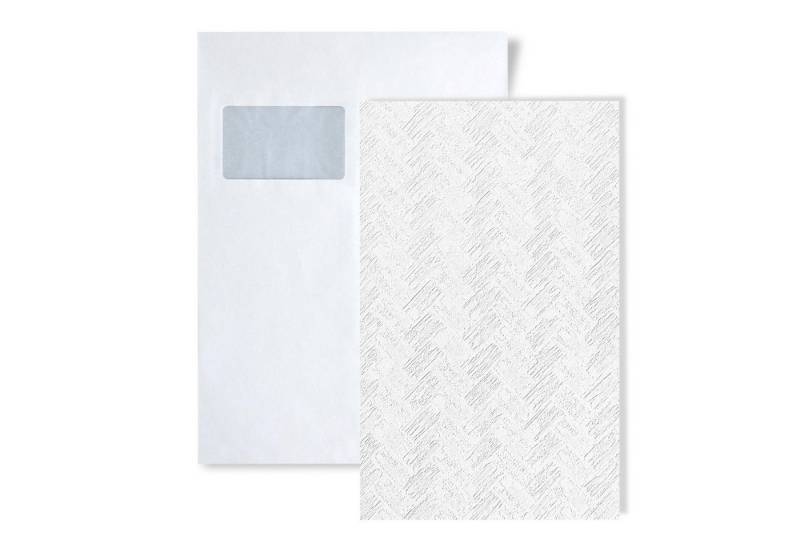 Edem Strukturtapete Tapeten MUSTER 83103-Serie Struktur Tapete in Steinoptik, matt, Strukturmuster, Stein-Optik, (1 Musterblatt, ca. A5-A4), weiß von Edem