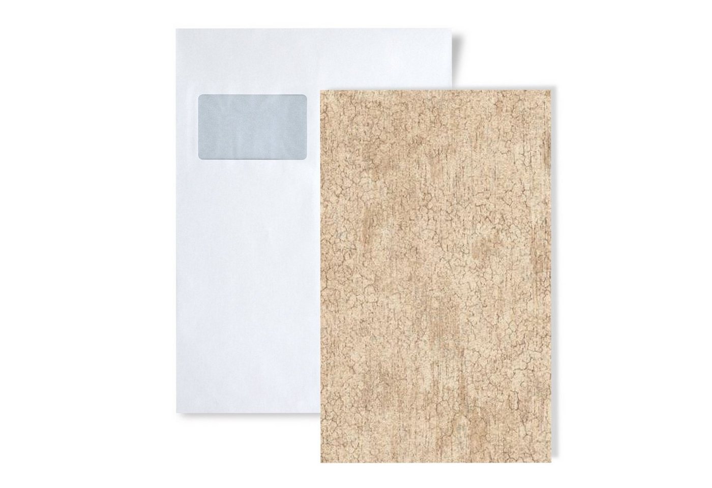 Edem Vliestapete S-410ST13, (1 Musterblatt, ca. A5-A4), beige von Edem