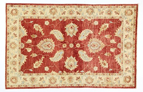 Eden Kunststoff Agra Teppich von Hand geknotet, Baumwolle, Mehrfarbig, 97 x 150 cm von Eden Carpets