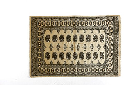 Eden Kunststoff Kashmirian Teppich Hand geknotet, Baumwolle, Mehrfarbig, 120 x 175 cm von Eden Carpets