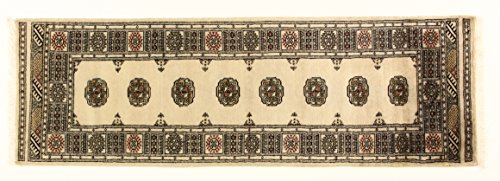 Eden Kunststoff Kashmirian Teppich Hand geknotet, Baumwolle, Mehrfarbig, 76 x 234 cm von Eden Carpets