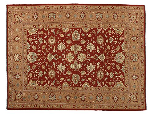 Eden Kunststoff Kelim Sumakh Teppich Hand geknotet, Wolle, Mehrfarbig, 242 x 312 cm von Eden Carpets