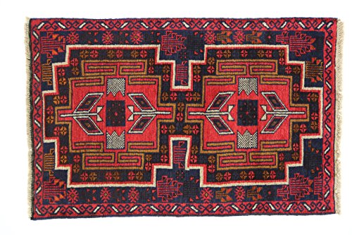 Eden Carpets kezil Rug Handgeknüpfter Armreif, Baumwolle, Mehrfarbig, 87 x 134 cm von Eden Carpets