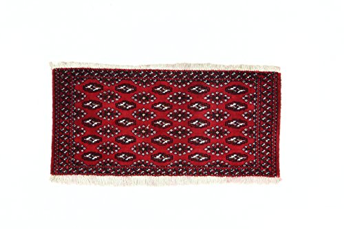 Eden Kunststoff Yamut Teppich Hand geknotet, Wolle, mehrfarbig, 50 x 104 cm von Eden Carpets
