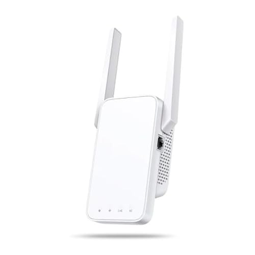 AC1200 Dualband-WLAN-Repeater mit WPS-Taste, 2 Außenantennen und weißer Oberfläche. Ideal zur Erweiterung der Netzabdeckung. AC1200 Dualband-WLAN-Repeater mit WPS-Taste, 2 Außenantennen und weißer Oberfläche. Ideal zur Erweiterung der Netzabdeckung. von Eden pulse