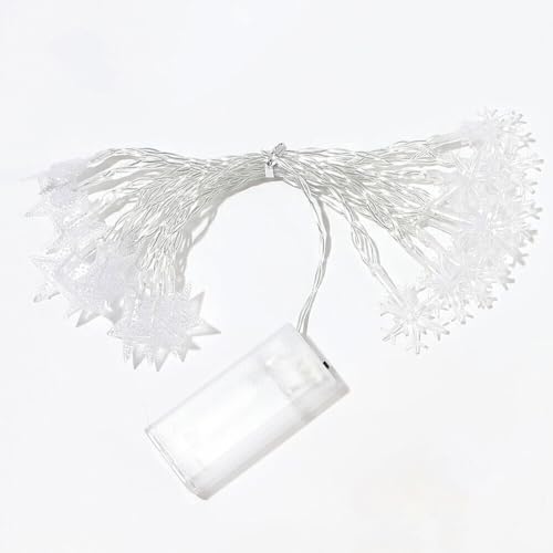 Eden Pulse Solar-Lichterkette, 12 Lichter in Stern- und Schneeflockenform, einfarbig Eden Pulse Solar-Lichterkette, 12 Lichter in Stern- und Schneeflockenform, einfarbig von Eden pulse