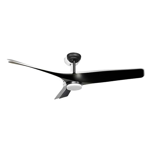 Eden pulse Schwarzer Ventilator, 22 W, 2180 lm, 3 Flügel, integrierte LED, 3 Temperaturen, 35/45 x 132 x 132 cm von Eden pulse
