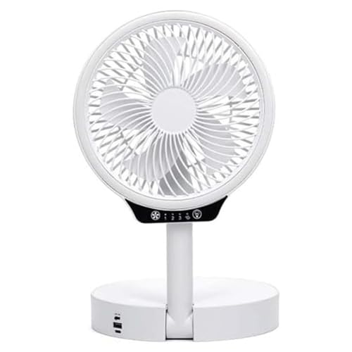 Eden pulse Tragbarer Faltbarer Ventilator mit Standfuß und Tischventilator, 3 Geschwindigkeitsstufen, faltbar, Lichtfunktion von Eden pulse