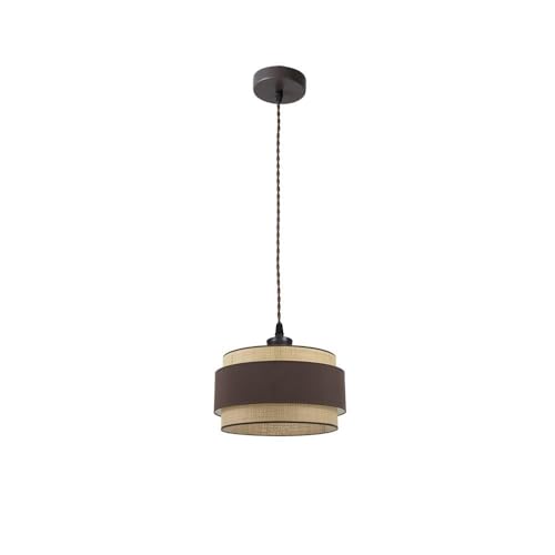 Hängeleuchte - Designlicht in Natur und Braun, Maße 30 x 30 cm, ideal für Räume mit warmem Stil. von Eden pulse
