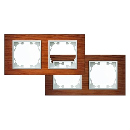 Holzrahmen - Naturrahmen für 2 Module, Haselnuss, aus robustem Holz, ideal für elegante und funktionale Dekorationen. Holzrahmen - Naturrahmen für 2 Module, Haselnuss, aus robustem Holz, ideal für elegante und funktionale Dekorationen. von Eden pulse