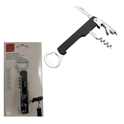 Mehrzweck-Set – Vielseitiges Werkzeug mit Korkenzieher, Dosenöffner und Taschenmesser, ideal für Camping und den täglichen Gebrauch, aus Edelstahl und kompaktem Design. von Eden pulse