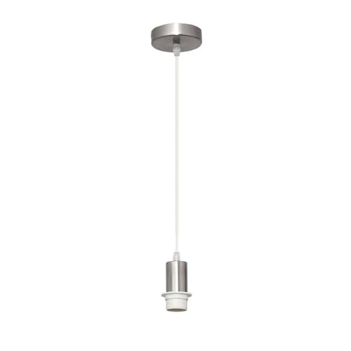 Pendelleuchte - Lampenschirmschrank e27, Chrom-Finish, Maße 10 x 10 cm, ideal für dekorative und funktionale Beleuchtung. Pendelleuchte - Lampenschirmschrank e27, Chrom-Finish, Maße 10 x 10 cm, ideal für dekorative und funktionale Beleuchtung. von Eden pulse