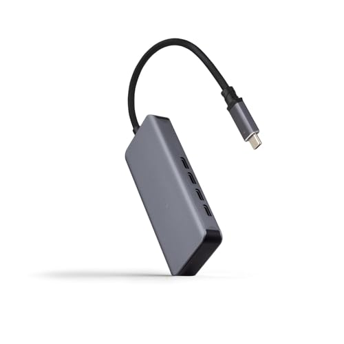USB-C HUB Aluminium Hub mit 3 USB-C-Ports, 10cm Länge Ideal für Mehrfachverbindung und effiziente Datenübertragung. von Eden pulse