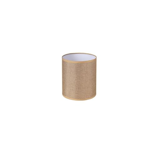 Zylindrischer Lampenschirm – dekorative Decke aus Jutesack, Maße: 15 cm Durchmesser und 18 cm Höhe, ideal für stilvolle Beleuchtung. von Eden pulse