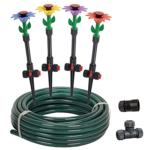 Eden 97065 Flex Design Daisey oberirdische Bewässerung Garten Sprinkler System DIY Pflanzenbewässerung Set von Eden