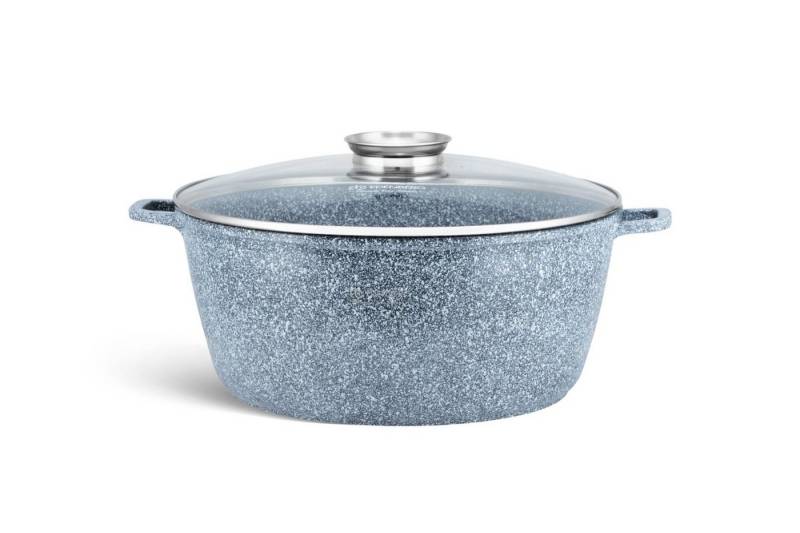 Edenberg Kochtopf Kochtopf 10L Suppentopf Spargeltopf Soßentopf Topf Marmorbeschichtung, Aluminiumguss (sehr hochwertig, 2-tlg., Zeitloses Design des Topfsets. Eine ideale Geschenkidee) von Edenberg