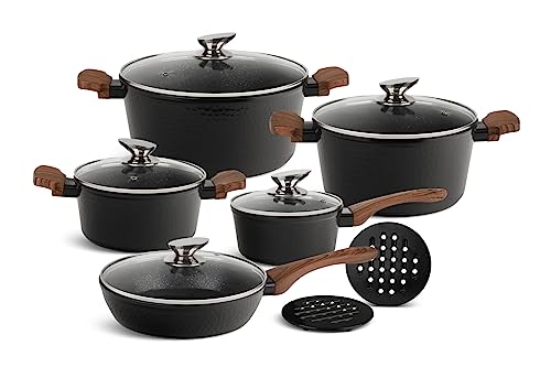 Edenberg Topfset Induktion, Töpfe & Pfannen beschichtet, Kochtopf Set | induktions Töpfe Set, Kochtöpfe, Töpfe Induktion | Kochgeschirr Set, Topfset induktionsgeeignet EB -005651 Edenberg Topfset Induktion, Töpfe & Pfannen beschichtet, Kochtopf Set | induktions Töpfe Set, Kochtöpfe, Töpfe Induktion | Kochgeschirr Set, Topfset induktionsgeeignet EB -005651 von Edenberg