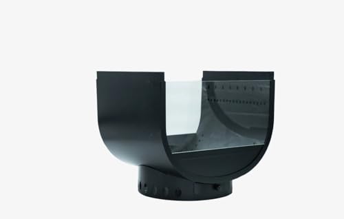 Edenoutdoor Feuerschale, Feuerstelle, Feuerring, Feuerkorb, Feuertonne, U-Form Holzofen,feuerschalen, Deko Terrasse, Außenofen, Aufbewahrung, Firepit, Stahl, 57 × 48 × 61 cm, Arcfire von Edenoutdoor