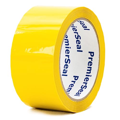 Packband PP Klebeband Buntes Klebeband Rollpaket Leise Heavy Duty Bunte Box Verpackung Acryl-Klebeband 50mm x 66m lang (1, Gelb) von Edenpack