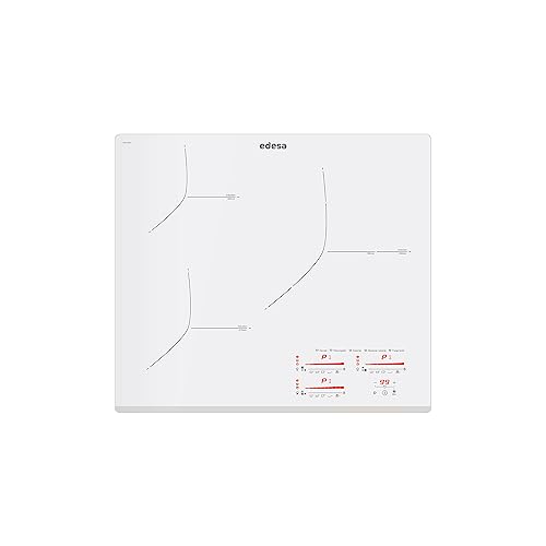 Edesa EIMS-6330 B WH Induktionskochfeld, weiß, mit Frontschräge und 3 Kochstrahlern, Bedienfeld Typ Multi Slider Touch, 9 Stufen + Booster Breite 52 cm, maximale Leistung 7,1 W, Weiß Edesa EIMS-6330 B WH Induktionskochfeld, weiß, mit Frontschräge und 3 Kochstrahlern, Bedienfeld Typ Multi Slider Touch, 9 Stufen + Booster Breite 52 cm, maximale Leistung 7,1 W, Weiß von Edesa