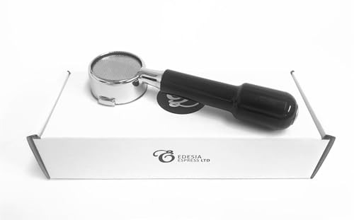 Bodenloser Siebträger kompatibel mit ISOMAC 53 mm-Espressomaschinen - 14g Sieb - 2 Tassen von Edesia Espress