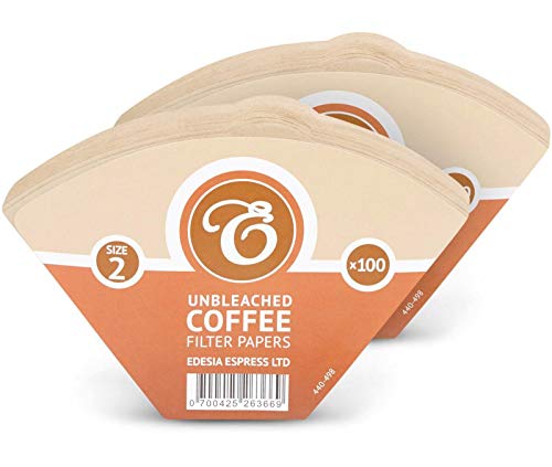 EDESIA ESPRESS - Kaffee-Filtertüten - ungebleicht - Größe 2-200 Stück von Edesia Espress