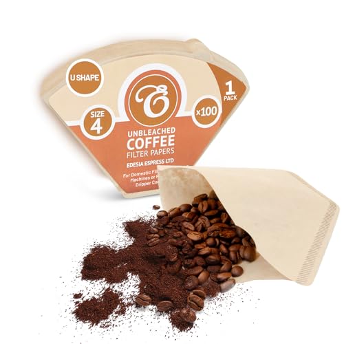 EDESIA ESPRESS - Kaffee-Filtertüten - ungebleicht - Größe 4-100 Stück von Edesia Espress