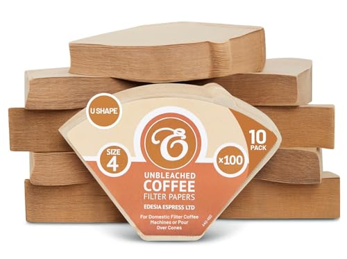 EDESIA ESPRESS - Kaffee-Filtertüten - ungebleicht - Größe 4-1000 Stück von Edesia Espress