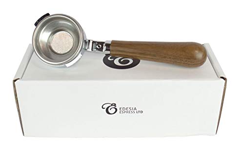 Ersatz-Siebträger für GAGGIA Espressomaschinen - Walnuss-Griff, 1 Auslauf - 7 g Sieb - 1 Tasse von Edesia Espress