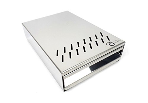 Sudschublade Abklopfbehälter Abschlagkasten Knockbox für Graef Kaffeemühle CM800 und Eureka Mignon Espressomühle - 140 x 240 x 55 mm von Edesia Espress