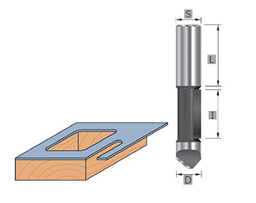 Edessö 103208108 Ausstech-/Kopierfräser A=8/B=25,4/GL 73 - C=8, Silber von Edessö