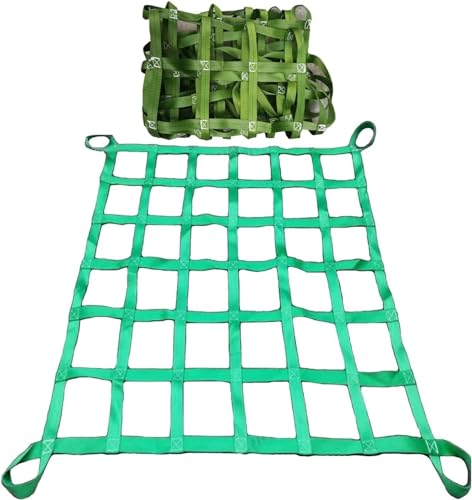 EdfYHSL Hebenetz Hängendes Hebe-Frachtnetz, Tragkraft, Robustes Bungee-Frachtnetz for Motorräder, Kajaks, Deck-Gepäcknetz Hebenetz for schwere Lasten(2X 2M/Mesh 15cm) von EdfYHSL