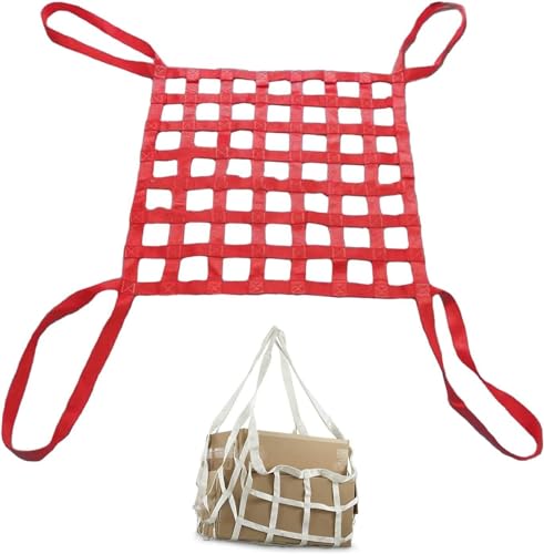 EdfYHSL Hebenetz Hebenetze for Ladung, flaches Hebenetz aus Polyester, Starke Tragfähigkeit, for Be- und Entladen von Gütern an Docks Hebenetz for schwere Lasten(3 X 3M/Mesh 20cm/Load 4t) von EdfYHSL