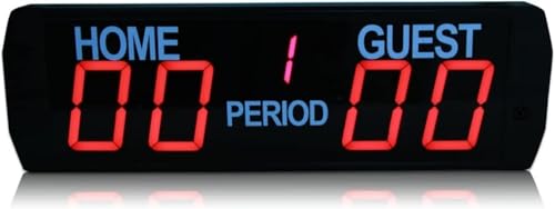 EdfYHSL Tragbare digitale Anzeigetafel LED Digital Elektronische Anzeigetafel mit Fernbedienung Indoor Wandmontage Digital Scoreboard von EdfYHSL