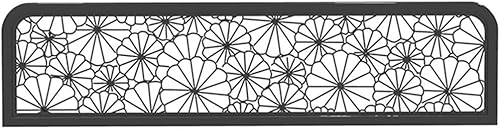 EdfYHSL Trennwände for Essbereiche Metall-Standschirm Arbeitsplatten-Trennwände for Büroarbeitsplätze Esszimmer-Trennwand aus Glas(Black,50x100cm/19.68x39.37in) von EdfYHSL