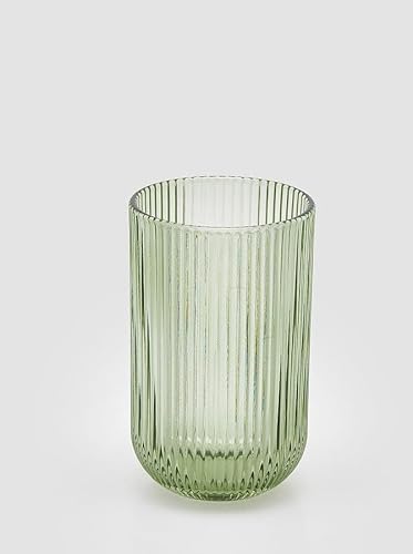 EDG Enzo De Gasperi Enzo De Gasperi Becher Streifen Tumbler H 12 cm D 8 cm 4 Stück Grün von Edg